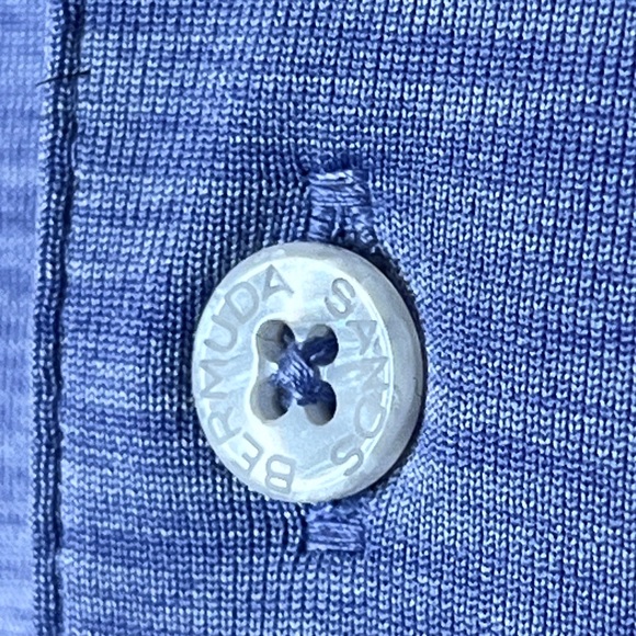 Bermuda Sands Purple Fiddlesticks Golf Polo Size L Wicking Performance Shirt Top - Picture 9 of 16